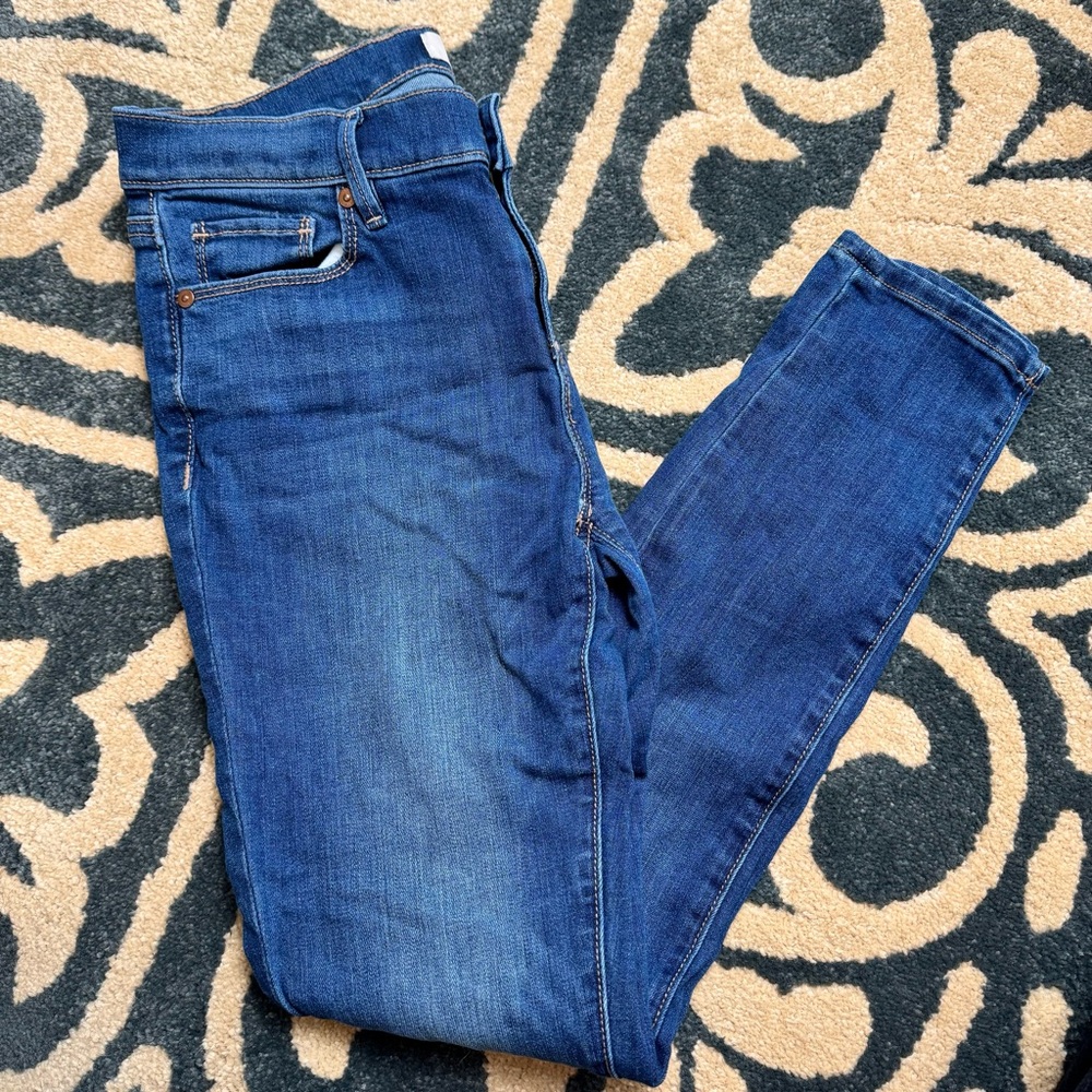 LOFT Women's Deep Blue Skinny Jeans - Picture 1 of 8